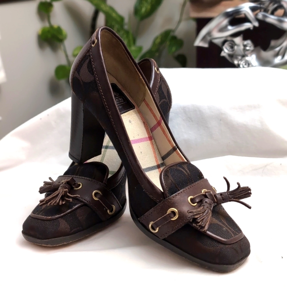 Coach Brown Heels